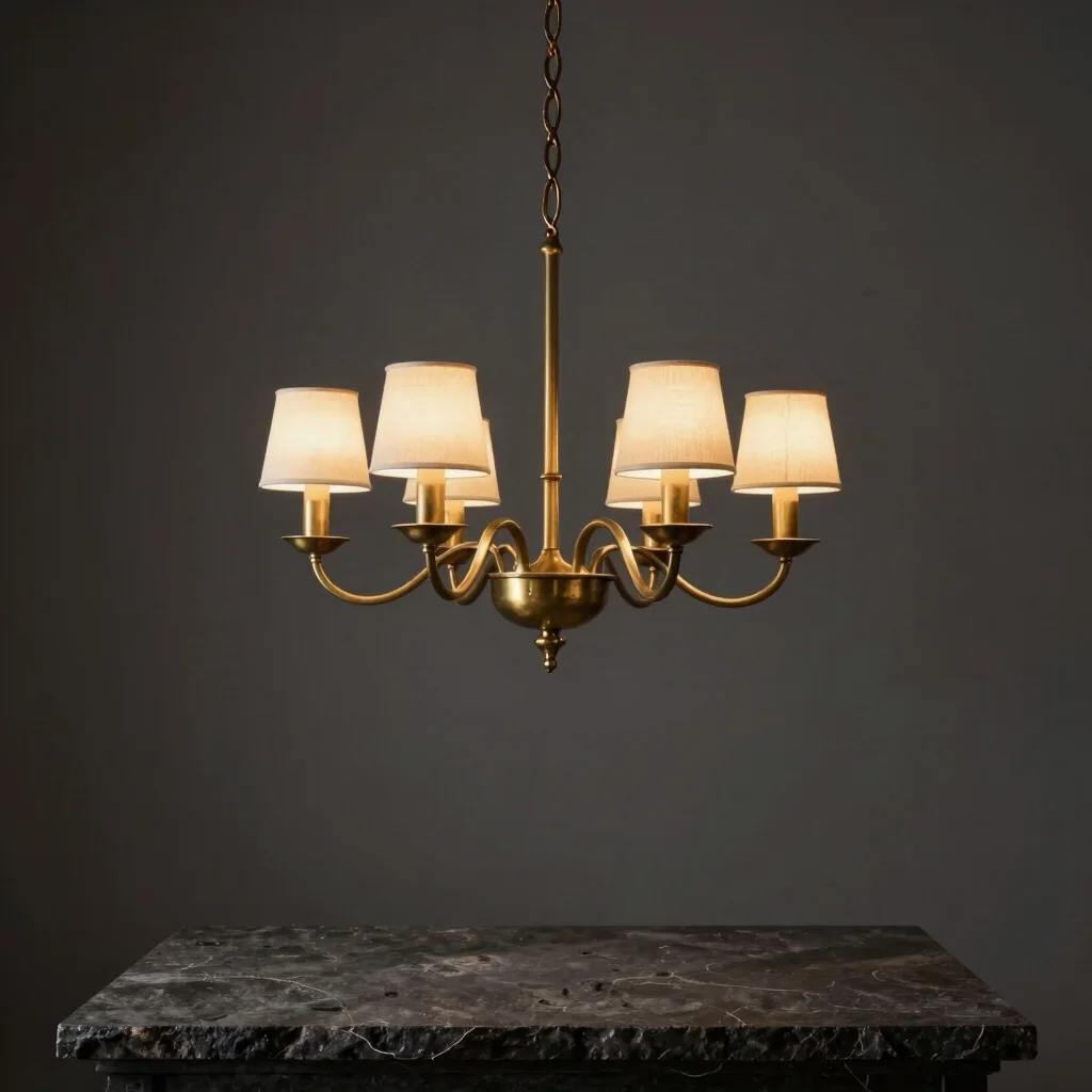 Aurelia Brass Chandelier