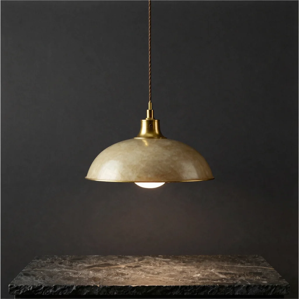 Solenne Brass Pendant